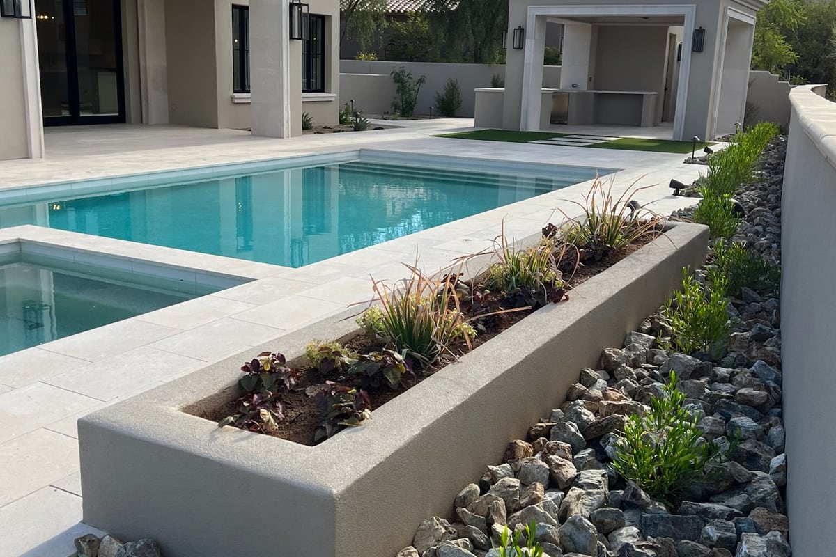 Mature landscape installation
